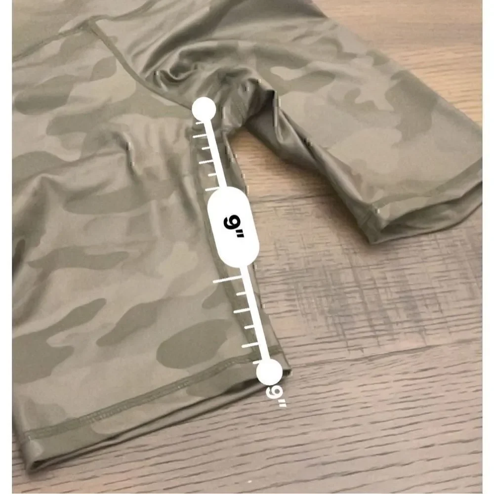 Rae Mode Army Camo Olive Green Biker Shorts